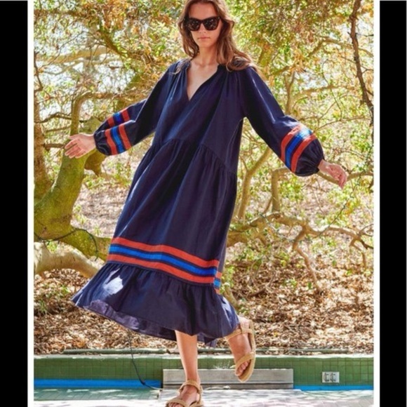 NWOT Sundry Dress w/ Varsity Stripes - Picture 4 of 12